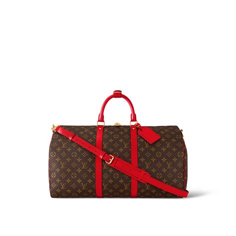 louis vuitton suitcase red